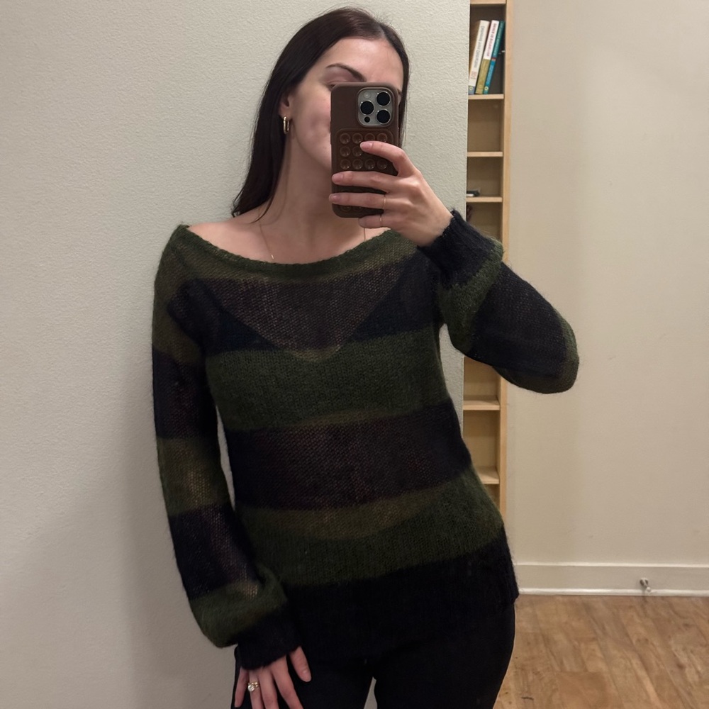 Pam & Gela Striped Knit Sweater